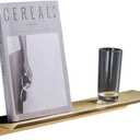 BGL Floating Shelf for Wall Gold Stainless Steel 304 Bathroom Shelf Gold 15.7 Inches for Bathroom Organizer