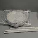 KHayRovies 2 Tier Plant Stand Indoor Tall, White Corner Tiered Round Plant Stand for Indoor Multiple Plants, Metal Flower Pot Stands Outdoor Holders Plant Shelf Display Rack for Balcony Living Room