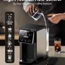 AIRMSEN Grind & Brew Coffee Maker with Built-in Grinder (2026 Model) - Single-Serve, Compatible with K-Cup Pods & Ground, 1000W Fast 6-14oz Brewer, Descaling Alert, Touchscreen & 50oz Removable Tank