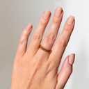 Glamnetic x GLAMZILLA Press On Nails - FOR THE IT GIRLS | Short Squoval Nude Fake Nails, Semi-Transparent, Salon Quality, Everyday | 15 Sizes - 30 Nail Kit with Glue