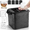 Clear Square Ice Cube Maker Mold for Whiskey Bourbon, Fishing Gifts for Men, Stocking Stuffers for Men