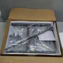 Homeiju Bookshelf, 4 Tier Small Bookcase, Organizers and Storage, Metal Small Bookcase, Rustic Book Shelf Organization and Storage for Living Room, Bedroom, and Home Office(Rustic Brown)