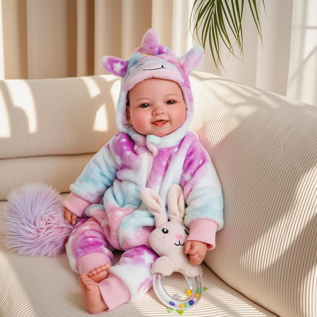 BABESIDE Baby Dolls, 17inch Large Realistic Cute Soft Body Baby Doll Real Life Baby Dolls with Accessories for 3+ Year Old Girls Gifts, Pretend Play, Collection