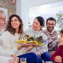 3 x Magic Ants 3D Pop-Up Nativity Christmas Card with Holy Family, Angels, Shepherds, Wise Men, Animals, Starry Night, Palm Trees, Religious Holiday Greeting Card