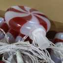 Ganeen 2 Pcs Jumbo Christmas Lights String Christmas Outdoor Decorations Lights Giant Christmas Lights Large Hanging LED Bulbs for Holiday Xmas Roof Home Tree Yard(Candy Style, Total 32 FT)