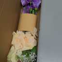 Floroom Artificial Greenery Stems Box Set, 45pcs with 9 Kinds of Faux Greenery Flowers Picks for DIY Bridal Bouquets Wedding Floral Arrangement Table Centerpieces, Lavender & Gold