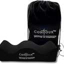 ContourMD BBL Pillow After Surgery – Butt Pillow for Sitting, Driving, or Office Chair – Lightweight Foam Cushion for Brazilian Butt Lift Recovery – BBL Post Surgery Supplies – Black Rectangle
