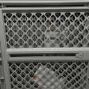 MYPET Universal Pet Gate: 26” - 42” Wide Dog Gate for Doorways with Pressure Fit or Swinging Door Hardware Mounting Types Included: 26" Tall; Gray