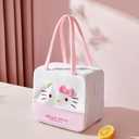 Cute Lunch Bag for Women, Leakproof Cartoon Lunch Box, Reusable Large Capacity Lunch Tote Bag for Work Travel Picnic
