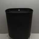 BestOffice | 13 Gallon Trash Can with Lid | Automatic Touchless Garbage Can | Odor Control | Modern Oval Design | Easy to Clean | Plastic | Black | Fits Any Kitchen, Bathroom, Office or Home