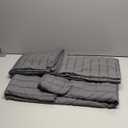 AveLom Seersucker Duvet Cover Set California King Size (104 x 98 inches), 3 Pieces (1 Duvet Cover + 2 Pillowcases), Grey Soft Washed Microfiber, Textured Duvet Cover with Zipper Closure, Corner Ties (Dark Gray)