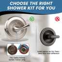 T13020-SS Shower Handle Trim Kit with RP46074 Cartridge, Replacement for Delta Classic 13 14 Series Single-Function Handle Trim Kit,Fit Delta Shower Valve R10000 Series