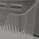 2 Pack Adhesive Cabinet Door Organizer, Storage Bins Lid Organizer Cabinet Wall Mount Pantry Door Caddy Containers for Kitchen Bathroom Countertops (Medium)