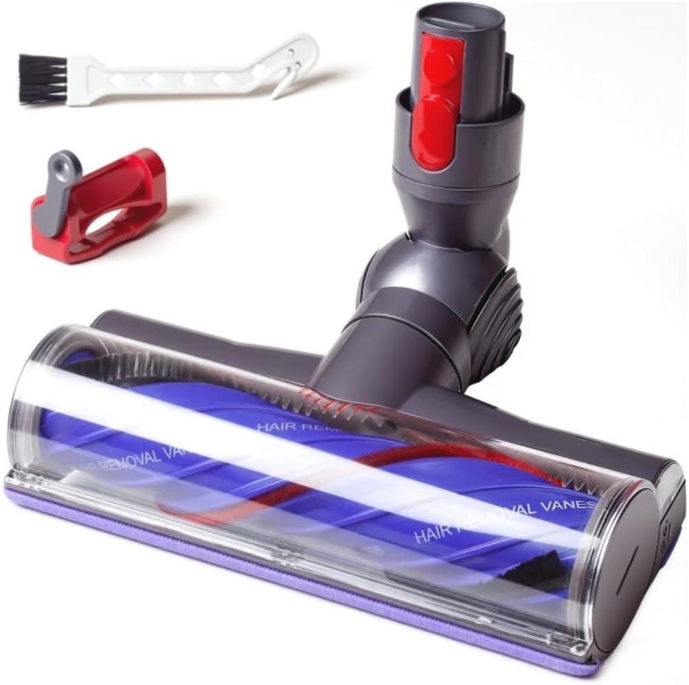 Laymi Upgraded Anti-Tangle Vacuum Head Replacement Compatible with Dyson V8 V7 V10 V11 V15 Cordless Vacuums, Quick Release Motorhead Attachment Parts for Hardwood Floor & Thin Carpets