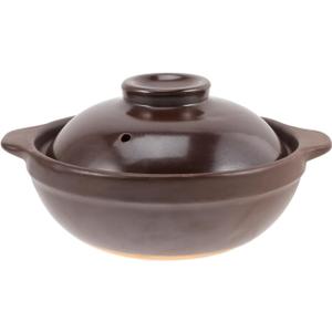 Cabilock Japanese Donabe Clay Pot with Lid, 6.5 Inch Terracotta Ceramic Casserole for Stovetop & Oven, Traditional Earthenware for Cooking Rice, Soup, Stew and Meat