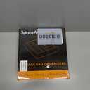 SpaceAid Bag Storage Organizer for Kitchen Drawer, Bamboo Organizer, Compatible with Gallon, Quart, Sandwich and Snack Variety Size Bag (1 Box 4 Slots) (Natural, 3"H)