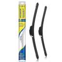 2 x VEIGEIR 24 Inch + 18 Inch Windshield Wiper Blades 2 Pack, Front J/U Hook Replacement Compatible with Nissan Frontier 2005-2019, Compatible with Chevrolet Equinox 2018-2022
