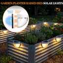 VIHOSE 12 Pack Raised Garden Bed Solar Lights Magnetic with Dusk to Dawn Sensors Wide Angle IPX4 Waterproof Solar Powered Lights Outdoor for Planter Raised Beds Garden Patio Yard Fence, Warm White