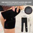 Heated Knee Brace Wrap 3 Adjustable Temperature Thermal Therapy Heated knee pad with USB Adapter Heating Pad for Arthritis Pain Relief (No Battery)
