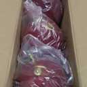 Lanpn 6 Pcs 4" Large Christmas Ornaments, Oversized Velvet Xmas Tree Ball, Big Flocked Christmas Tree Ornament, Shatterproof Plastic Balls for Lawn Yard Holiday Hanging Decor, Red