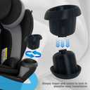 Cup Holder Compatible with Evenflo Revolve 360 Car Seat Cup Holder - Black (2pcs)