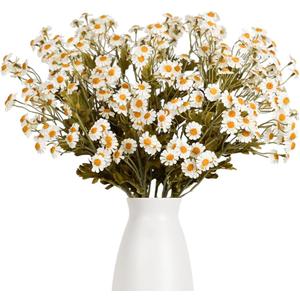 Melorca&Guilla Artificial Flowers Fake Flowers,6PCS 20" Faux Floral Stems for Vase, Artificial Flowers Faux Flower Arrangements for Wedding Party Shop Garden Office Home Dcor