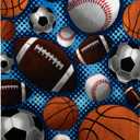 Dawhud Direct Sports Fleece Blanket for Bed, 50x60 Inches Sports Fan Fleece Throw Blanket for Adults and Kids - Soft Plush Blanket - Queen Size