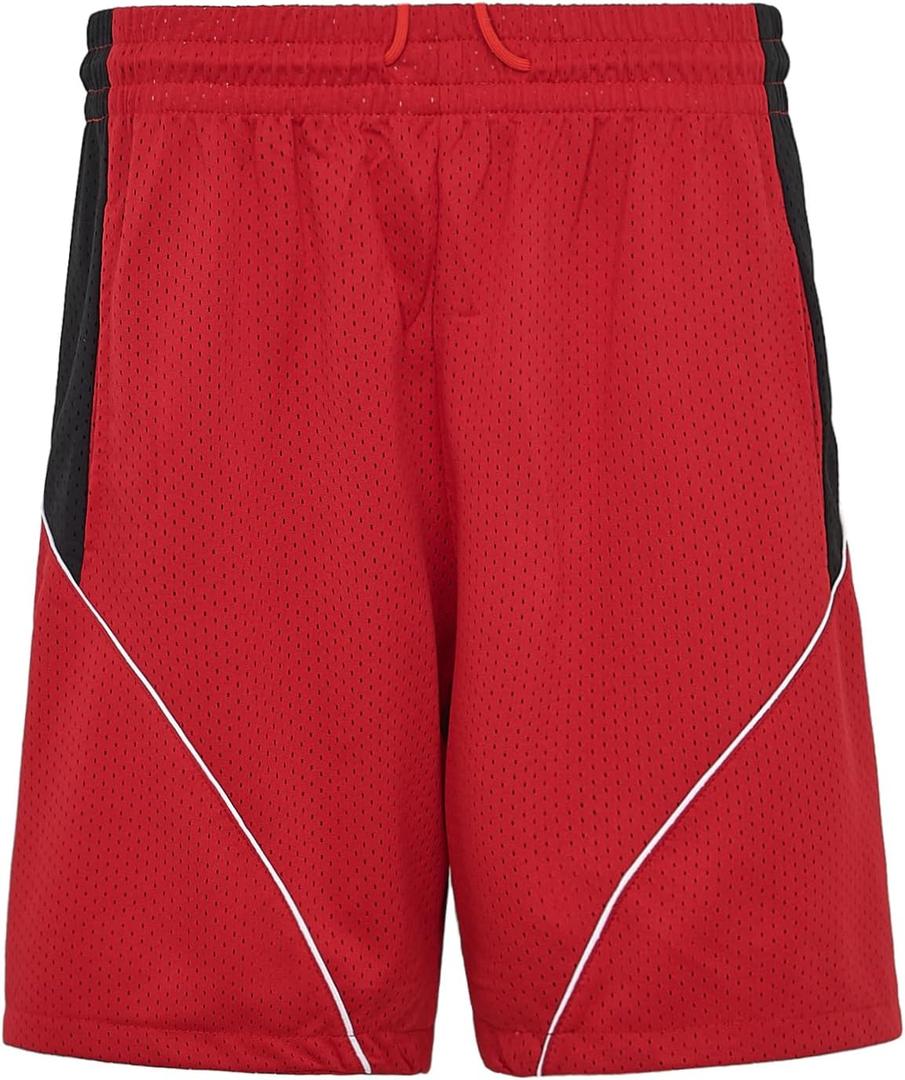 Youth Wildcats High School Basketball Shorts, for 14 Troy Bolton 8 Chad Danforth 5-16 Boys/ Girls Jersey Shorts (US, Alpha, Medium, Regular, Red)