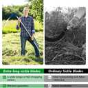 27" Scythe for Grass Cutting with 27" Steel Blade & 62" Handle