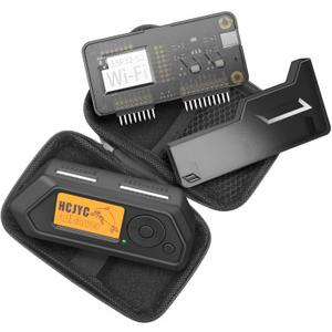 4 in 1 Protective Case for Flipper Zero Device and Wi-Fi Dev Board V1 ESP32-S2, Cover Set Accessories for Flipper Zero WiFi Dev Board - Black