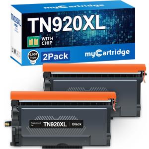 MyCartridge TN920XL TN920 Toner Compatible Replacement for Brother TN920 XL TN 920 TN920XXL TN-920XL TN920UXXL High Yield Toner for HL-L6210DW HL-L5210DN HL-L5210DW HL-L5215DW Printer 2 Pack