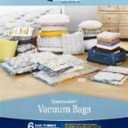Whitmor Vacuum Storage Bags - Clear Spacemaker Vacuum Bag - Set of 6