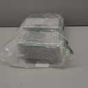 100 Pack Clear Clamshell Food Containers, Disposable Plastic Hinged Clamshell Take Out Container with Lids, To Go Food Containers for Dessert, Hamburger, Cakes Slice, Cookies, Salads, Snacksetc