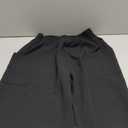 FUNYYZO Wide Leg Pants Women's High Elastic Waisted in The Back Business Work Trousers Long Straight Suit Pants (006# Black (Thin), Small Short