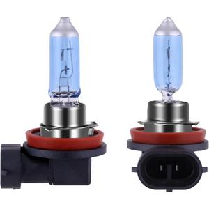 H8 Bulb Halogen fog light bulb 5000K Super White Light Long Life Replacement PGJI9-1 12V/35W (H8, 2 Pack)