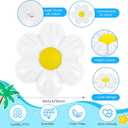 4 Pcs Inflatable Daisy Decorations Flower Pool Floats 20 Inches Inflatable Daisy Blow Up Flowes for Wedding Holiday Birthday Baby Shower Bachelor Party Supplies