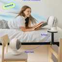 FanShelfie Adjustable Fan Holder for Dorm Room, Bunk & Lofted Bed, College Essentials for Boys & Girls, Patented Height & Distance Design, Compatible with Popular Dorm Fans, 2 Height Options (Black)