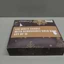 12 Set Halloween Christmas Window Candles Lights with Timer Battery Operated Electric LED Taper Candles Flameless for Windows, Gold Candle Holders, Suction Cups & 24 PCS Battery Included (12 Set)