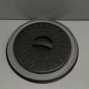 LekDrok 10 Inch Microwave Food Cover & Collapsible Silicone Mat - Splatter Guard, Plate Holder & Kitchen Colander for Meal Prep, Charcoal