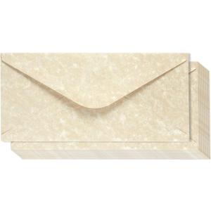 48 Pack Parchment Envelopes for Writing Letters with Gummed Seal - Decorative Vintage Style Home Stationary Supplies 8.75x4 Inch - Fancy Envelope for Letter (Cream)