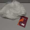 Kaneles Mens White Wigs Short Soft Layered Natural Synthetic Hair for Male Daily Full Wig(White)