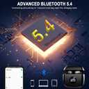 Wireless Earbuds, Bluetooth 5.4 Ear Buds LED Power Display Headphones Bass Stereo, Bluetooth Earbuds in-Ear Noise Cancelling Mic, 40H Playback Mini Case IP7 Waterproof Sports Earphones for Android iOS