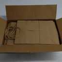 RACETOP 50Pcs 8x4.5x10.8 Inch Brown Gift Bags with Handles, Paper Gift Bags Bulk, Kraft Paper Bags for Craft, Retail, Shopping, Favor (1 Count (Pack of 50))