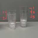 BPA-Free Plastic Tumblers 8 Pack (8x22oz) | Reusable Dishwasher Safe | Stackable Shatterproof Cups | Plastic Drinkware & Drinking Tumblers for Restaurant, Home, Party (Transparent)