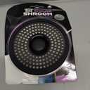 ShowerShroom Ultra Matte Black Hair Catcher, Stainless Steel Drain Protector, Fits All Shower Drains