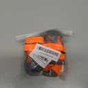 XSY&G Dog Boots,Waterproof Dog Shoes,Dog Booties with Reflective Strips Rugged Anti-Slip Sole and Skid-Proof,Outdoor Dog Shoes for  Dogs 4Pcs Orange-Size 1