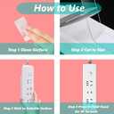 Double Sided Heavy Duty Extra Strong Adhesive Removable Tape - 1.2 & 2 Inch x 20 feet - Nano Tape for Poster Carpet Picture Hanging Strip Rug Wall Outdoor - Multipurpose Clear Mounting Tape