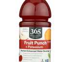 5 x 365 by Whole Foods Market, Nutrient Enhanced Water, Fruit Punch with Potassium, 20 Fl Oz (EXP 01/13/27)