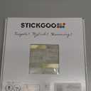 STICKGOO Peel and Stick Backsplash, PVC Wall Tiles Stick on Backsplash for Kitchen(10 Sheets, Beige with Metal Gold)