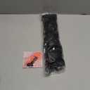 QGZ Curly Clip in Hair Extensions 4PCS Black Yaki Texture Synthetic Lace Weft Hair Extensions for Women 18 Inch